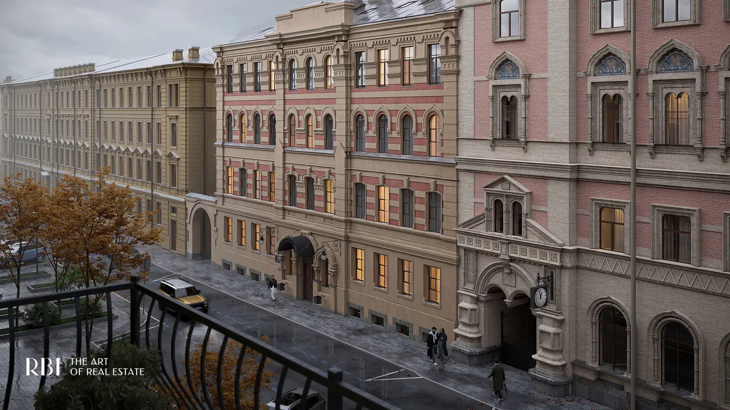 Фасад арт-кластера «Типография» со стороны улицы Правды после реставрации